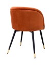 Dining Chair Chloé savona orange velvet set of 2
