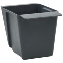 vidaXL Blomsterkasser for Euro paller 24 pcs Grå 13,5 x 9 x 9,5 cm