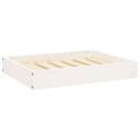 Vidaxl Hundeseng Hvit 61.5X49X9 cm Heltre Furu