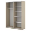 Garderobe Niva 2 skyvedørs garderobe - Lys Beige