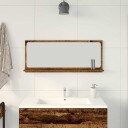  Baderomsspeil i gammelt tre 90x10,5x37 cm laget av konstruert tre