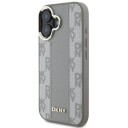 DKNY Magsafe iPhone 16-etui med rutete mønster - Beige
