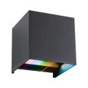 Paulmann - Cybo LED Utendørs Vegglampe Smart Home ZigBee IP44 square Anthracite/Aluminium -