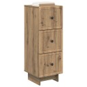vidaXL Skuffeskap Artisan eik 33 x 34,5 x 90 cm Konstruert tre