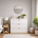 Kommode Hanah Home Lucas 80 x 7,5 x 42,5 cm Hvit   Hvit