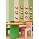 Swedish Ninja - Candy Big Circle 270 L Vegglampe Strawberry Red Swedish Ninja