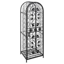 vidaXL Vinstativ for 45 flasker metall