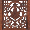  Romdeler håndskåret 3 paneler brun 120x165 cm heltre mango 8719883818016