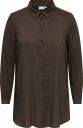 Only Carmakoma   Lang skjorte carFreyja L/S Long Shirt Wvn   Brun