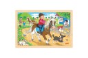 GOKI Pony farm &  Visit at the zoo, Puzzle 2 x 24 pieces 1240272/1240280