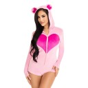 Leg Avenue Sweetheart Bear Body Deluxe Kostyme X-Small 87207-005|XS