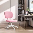 Ergonomisk Høydejusterbar Kontorstol Velvet Pink