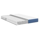  Sengemadrass med madrass Blå 140 x 190 cm stoff