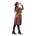 Autentisk Western Kåpe Dame Brun - 36