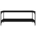 vidaXL Salongbord svart 100x50x40 cm konstruert tre