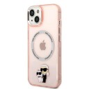 Karl Lagerfeld iPhone 14 Plus Hardcase 6.7" Rosa Ikonisk Karl & Choupette MagSafe