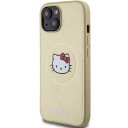 Hello Kitty Mobildeksel Hardcase i Lær med MagSafe til iPhone 14/15/13 - Gull