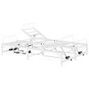 vidaXL Elektrisk Justerbar Seng Ramme Hvit 150 x 200 cm Stål