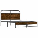  Sengeramme uten madrass røkt eik 120x200 cm konstruert tre 8721158564665