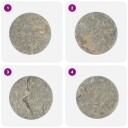  Bordplate grå Ø40x2,5 cm marmor 149191