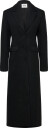 Monki Long Single-Breasted Slim Fit Coat - Black - 36