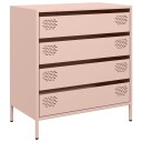  Skjenk rosa 68x39x73,5 cm kaldvalset stål 8721102930447