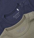 Minymo Body k/e Dark Navy 50 Kortermet body Blå Grønn