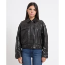 ONLY Onlmelle Faux Leather Jacket Otw   Brown   S