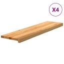  4 Stk Lysebrun 100x30x2cm Heltre Eik
