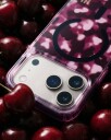 Ideal Of Sweden Clear MagSafe Case iPhone 16 Pro Cherry Crush
