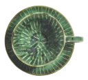 Serax Saucer Cappuccino Cup Green Verde Lanza Set/2   Green   Ø 14.5 CM