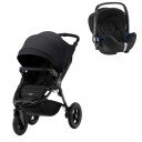 Britax Römer Britax B Motion 3 Plus Komplett m/ Kalesjepakke Og BabySafe2 Bilstol Cosmos Black