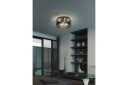Crystel Taklampe 35 cm 3xE14 Krom/Krok glass -