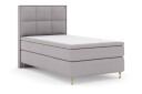 Select No 6 Komplett Sengepakke 120x200 Fast Watergel   Lysegrå/Gullben
