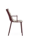 Kartell H.H.H. Stol Polstret Stoff Vinrød / Dragonfly