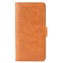 INCOVER iPhone 11 Skinn Flipdeksel m. Lommebok - Lys Brun