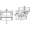 Nummerskiltlys HELLA 2KA 959 640-607