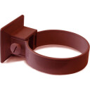 Plastmo plastrørholder Ø90mm brun