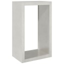 Vedstativ 60x40x100 cm rustfritt stål