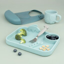 Done by Deer peekaboo compartment plate Deer friends blue