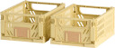 DAY SAMMENLEGGBAR KASSE 2STK 17X12.5X7CM GUL