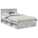  Sengestamme med hodegjerde Betong 120 x 200 cm Massiv furu