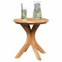  Hage Sidebord Ø40x41 cm Massivt teaktre