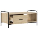 vidaXL Kaffebord Sonoma eik 90 x 49 x 41 cm Konstruert tre