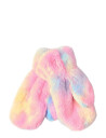 Lindex Mittens Fake Fur - Multi/patterned - 4-6