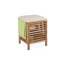 Rxs Skittentøyskurv med sete Walnut Wood