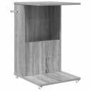 vidaXL Sidetabell med hjul Grå Sonoma 40 x 35 x 60 cm Konstruert tre