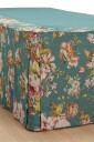 Ellos Home   Sengekappe Candice Rose i vasket lin 60 cm   Grønn