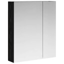  Baderomsspeilskap Svart Eik 60 x 14,5 x 70 cm Konstruert tre