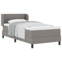  Boksmadrass med madrass Taupe 100x200 cm Stoff